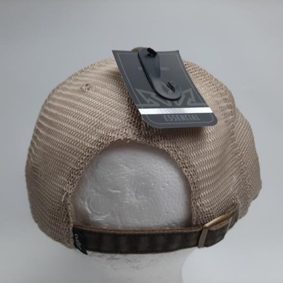 Bronco Relaxed Trucker Mesh Snapback Hat Cap Embroidered Brown Tan 4x4 Ford Out - Picture 4 of 4